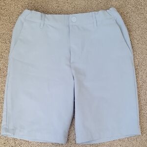 2 For 1! All in Motion Boy's Flat Front Shorts.  One Black Pair, One Sky Blue
